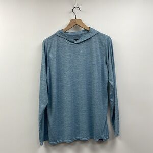 Men's Patagonia Capilene Cool Daily Hooded Lightweight Sweatshirt Blue XL
